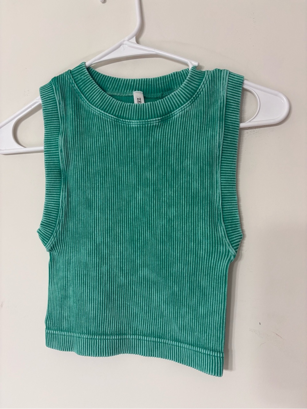 Zenana Kelly Green Ribbed Too